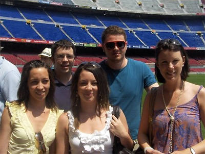 Members Of Our Team At The Nou Camp