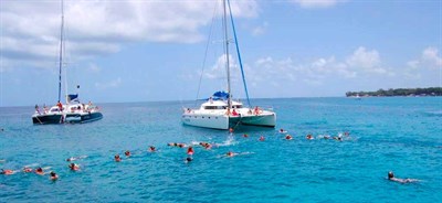 Catamaran And Swimming In Barbados On Your Sports Tour