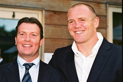 Mike Tindall With Burleihg Travel Director Chris Kite