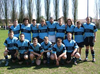 St Neots Rugby Team Photo Belgium