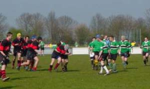 Maidenhead RFC U15 playing in Holland