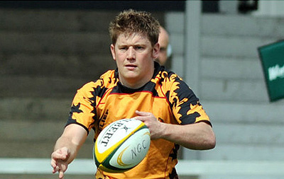 Ryan playing rugby for Coney Hill RFC