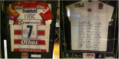 Shirts For Auction At Charity Dinner
