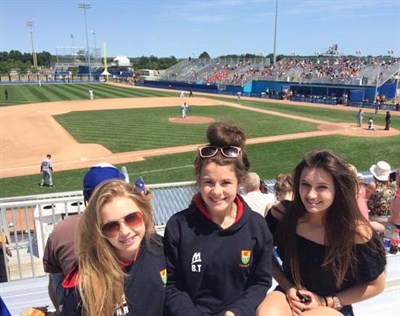 Ysgol Y Strade School Netball Tour To Canada Watching Baseball