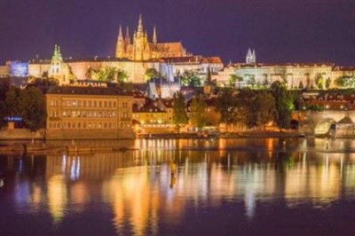 Prague Castle And River