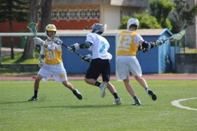 Action Shot From The Lacrosse Tournament