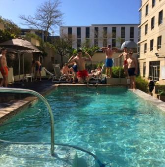 Castle School Rugby Tour Hotel Pool