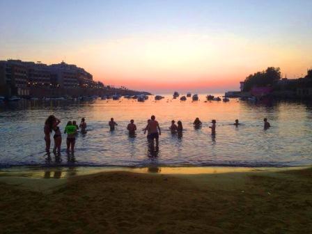 University College London Mixed Hockey Tour Sunset