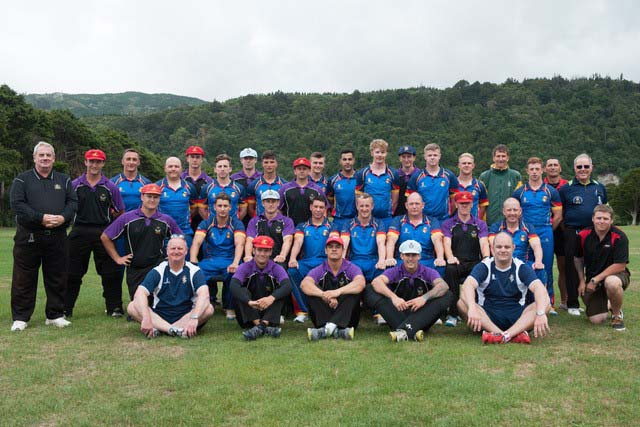 REME Cricket To NZ Team Photo With Veiw
