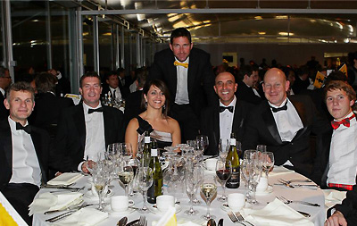 Chris at Lashings Dinner, Lords