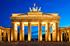 The Distinctive Brandenburg Gate And Berlin Wall